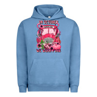 Pigment Pebble Blue in october we wear pink halloween school bus Urban Hoodie - LillyAllenDesigns
