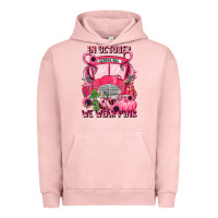 Pigment Salmon in october we wear pink halloween school bus Urban Hoodie - LillyAllenDesigns