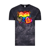 Cloud Black pride hearts Vintage Tee - Zillion Design Studio
