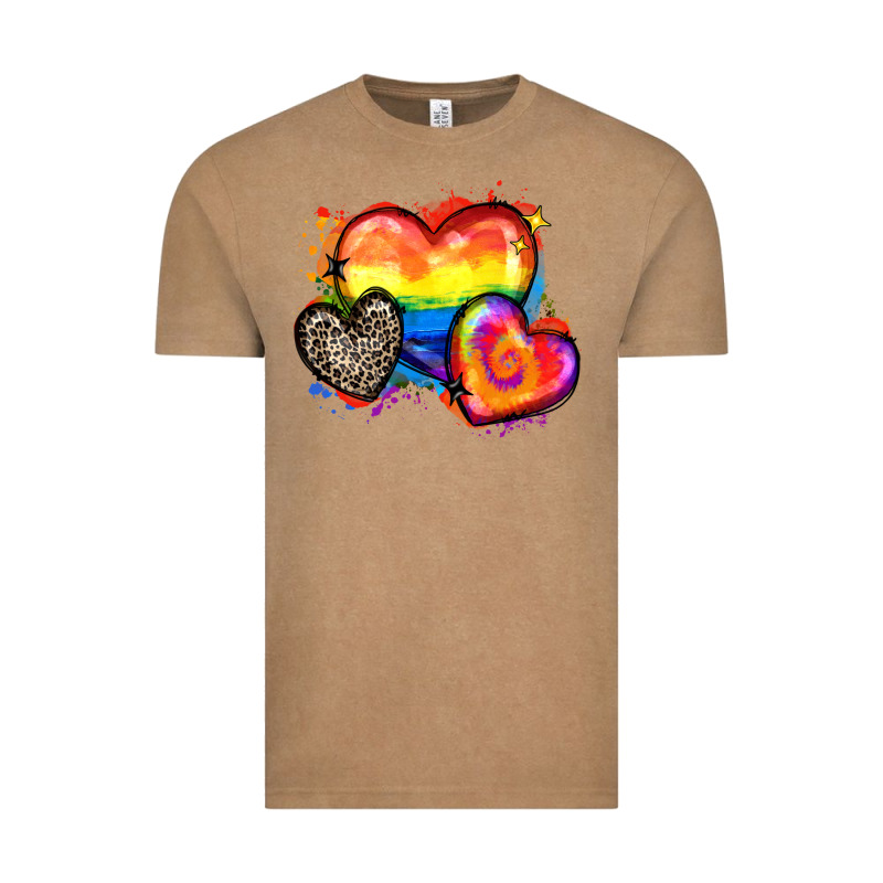 Pride Hearts Vintage Tee by Zillion Design Studio | Teevron