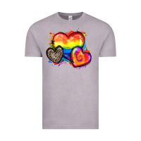 Vintage Zinc pride hearts Vintage Tee - Zillion Design Studio