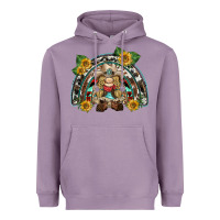 Lavender western gnome sunflowers rainbow Heavyweight Hoodie - BarkalooDesign