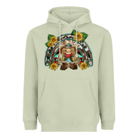 Matcha western gnome sunflowers rainbow Heavyweight Hoodie - BarkalooDesign