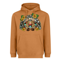 Meerkat western gnome sunflowers rainbow Heavyweight Hoodie - BarkalooDesign