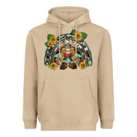 Mushroom western gnome sunflowers rainbow Heavyweight Hoodie - BarkalooDesign