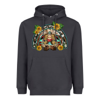 Smoke western gnome sunflowers rainbow Heavyweight Hoodie - BarkalooDesign