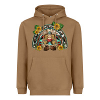 Toasted Coconut western gnome sunflowers rainbow Heavyweight Hoodie - BarkalooDesign