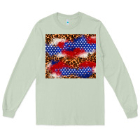 Matcha 4th of July USA flag leopard 20oz tumbler Long Sleeve Tee - Neo Western