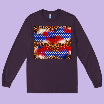 4th Of July Usa Flag Leopard 20oz Tumbler Long Sleeve Tee Designed By Neo Western