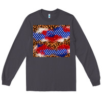 Smoke 4th of July USA flag leopard 20oz tumbler Long Sleeve Tee - Neo Western