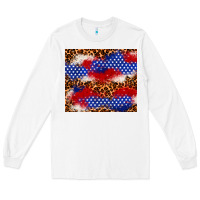 White 4th of July USA flag leopard 20oz tumbler Long Sleeve Tee - Neo Western