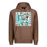 Chestnut cafecito y chisme Premium Hoodie - MaliasSmallBusiness