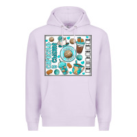 Lilac cafecito y chisme Premium Hoodie - MaliasSmallBusiness