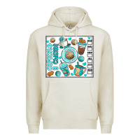 Oatmeal Heather cafecito y chisme Premium Hoodie - MaliasSmallBusiness