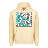 Pina Colada cafecito y chisme Premium Hoodie - MaliasSmallBusiness