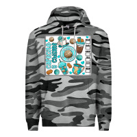 Slate Camo cafecito y chisme Premium Hoodie - MaliasSmallBusiness