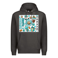 Smoke cafecito y chisme Premium Hoodie - MaliasSmallBusiness