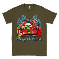 Army Green merry christmas gnomes truck Classic Tee - FaDigitalArtStudio