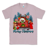 Lilac merry christmas gnomes truck Classic Tee - FaDigitalArtStudio