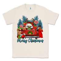 Natural merry christmas gnomes truck Classic Tee - FaDigitalArtStudio