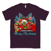 Plum merry christmas gnomes truck Classic Tee - FaDigitalArtStudio