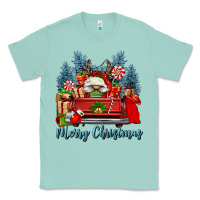 Seafoam merry christmas gnomes truck Classic Tee - FaDigitalArtStudio