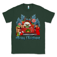 Sports Green merry christmas gnomes truck Classic Tee - FaDigitalArtStudio