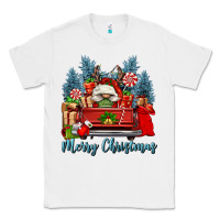 White merry christmas gnomes truck Classic Tee - FaDigitalArtStudio