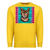 Lemon Western Bengal Cat Premium Sweatshirt - LillyAllenDesigns