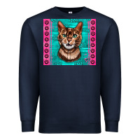 Navy Western Bengal Cat Premium Sweatshirt - LillyAllenDesigns