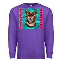 Purple Western Bengal Cat Premium Sweatshirt - LillyAllenDesigns