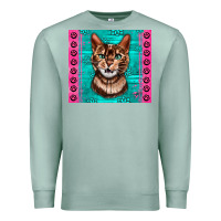 Seafoam Western Bengal Cat Premium Sweatshirt - LillyAllenDesigns