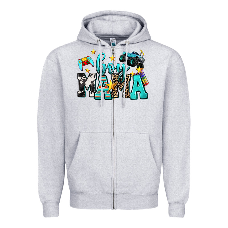 Boy Mama Zipper Hoodie by AdoDesignShop | Teevron
