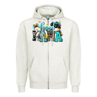 Oatmeal Heather boy mama Zipper Hoodie - AdoDesignShop