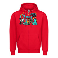 Red boy mama Zipper Hoodie - AdoDesignShop