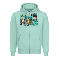 Seafoam boy mama Zipper Hoodie - AdoDesignShop
