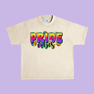Pride Vibes Urban Heavy Tee Designed By Zillion Design Studio