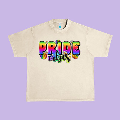 Pride Vibes Urban Heavy Tee Designed By Zillion Design Studio