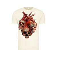 Vintage Arctic Heart Skulls Vintage Tee - RanaPortraitStore