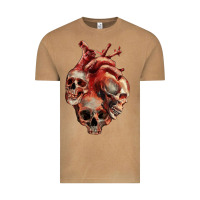 Vintage Camel Heart Skulls Vintage Tee - RanaPortraitStore