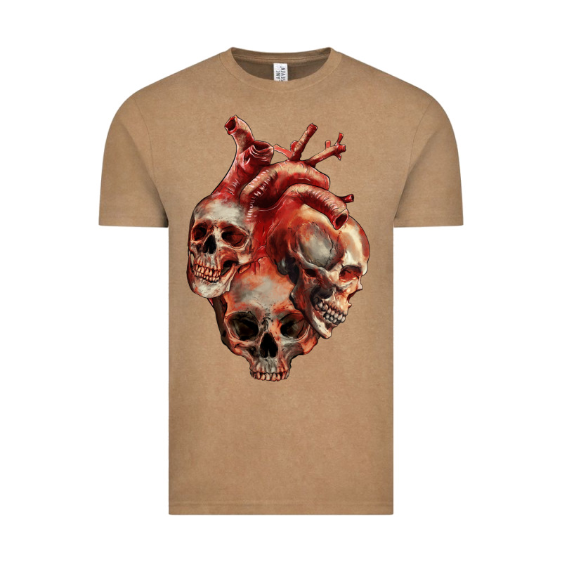 Heart Skulls Vintage Tee by RanaPortraitStore | Teevron