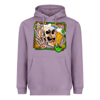 Lavender st patricks day peace skull Heavyweight Hoodie - Jasminsmagicworld