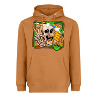 Meerkat st patricks day peace skull Heavyweight Hoodie - Jasminsmagicworld