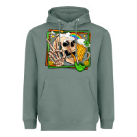 Sage st patricks day peace skull Heavyweight Hoodie - Jasminsmagicworld