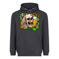 Smoke st patricks day peace skull Heavyweight Hoodie - Jasminsmagicworld