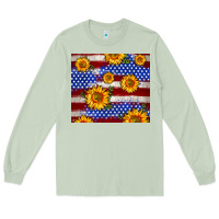 Matcha 4th of July USA flag sunflower 20oz tumbler Long Sleeve Tee - Neo Western