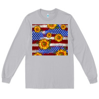 Moon Dust 4th of July USA flag sunflower 20oz tumbler Long Sleeve Tee - Neo Western