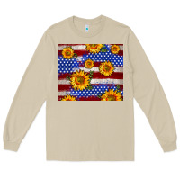 Mushroom 4th of July USA flag sunflower 20oz tumbler Long Sleeve Tee - Neo Western