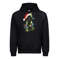 Black christmas black poodles dog Urban Hoodie - LillyAllenDesigns