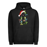 Pigment Black christmas black poodles dog Urban Hoodie - LillyAllenDesigns